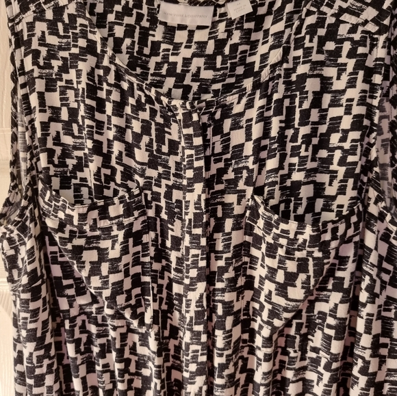 New York & Company black and white  patterned jumpsuit Size M - Picture 3 of 10